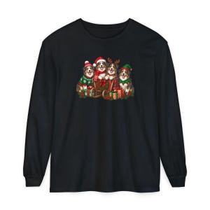 Christmas Australian Shepherd Shirt, Aussie Dog Mom Gift, Festive Holiday Sleigh Graphic Tee, Australian Christmas Sweatshirt afbeelding 13