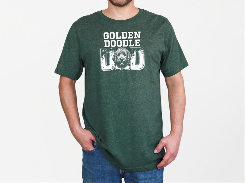 Goldendoodle Dad Shirt | Dog Dad Life Tee | Funny Goldendoodle Owner Apparel | Proud Dog Father T-Shirt, Comfort Colors | Pet Crewneck Shirt image 1