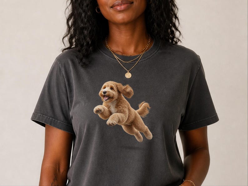 Goldendoodle Mom Shirt, Golden Doodle Gift, Goldendoodle Dog Tee, Doodle Owner Gift, Comfort Colors Dog T image 1