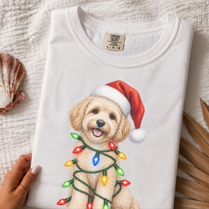 Maltipoo Christmas Shirt, Maltipoo Dog Mom Gift, Holiday Dog Lover Tee, Christmas Puppy Sweatshirt, Festive Pet Lover Apparel image 5