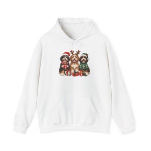Bernedoodle Christmas Sweatshirt, Festive Dog Crewneck, Christmas Bernedoodle Gift, Holiday Dog Lover Shirt, Winter Puppy Sweatshirt afbeelding 12