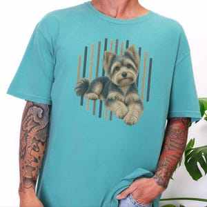 Yorkie Mom Shirt, Yorkie Lover Gift, Yorkshire Terrier Graphic Tee, Cute Puppy T Shirt, Dog Owner Present image 5