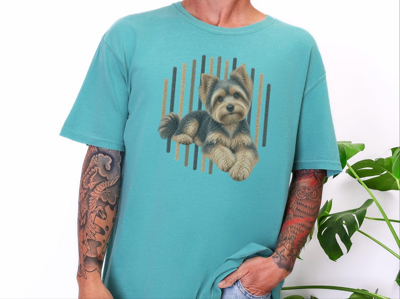 Yorkie Mom Shirt, Yorkie Lover Gift, Yorkshire Terrier Graphic Tee, Cute Puppy T Shirt, Dog Owner Present image 5