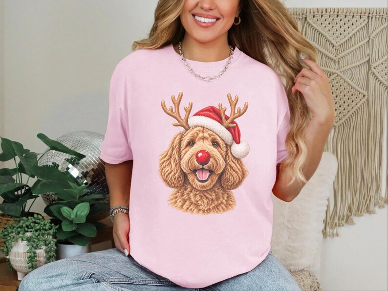 Labradoodle Christmas Shirt, Holiday Dog Sweater, Labradoodle Mom Gift, Christmas Pet Shirt, Doodle Dad Gift Bild 7