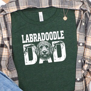Labradoodle Dog Gift, Funny Labradoodle Dad Shirt, Personalized Pet Owner T-shirt, Vintage Dog Father Life Graphic Tee, Funny Dog Dad Shirt image 4