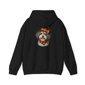 Witch Dog Shirt, Halloween Dog Mom, Schnoodle Mom Gift, Spooky Dog Sweatshirt, Fall Doodle Dog Tee image 11
