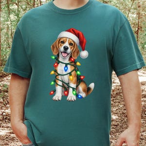 Beagle-julklapp, julklapp för hundmamma, festlig hundtröja, beagle-ägare, julklapp för hund bild 6