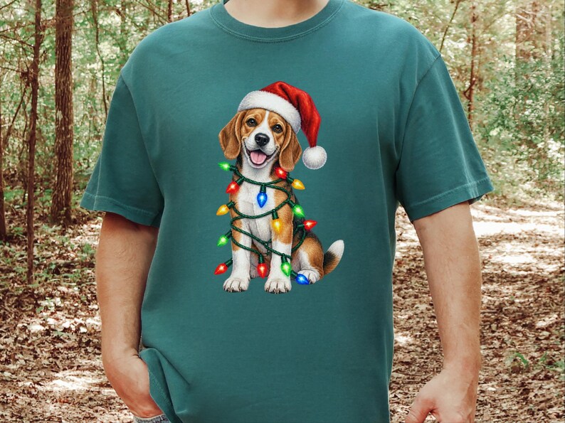 Beagle-julklapp, julklapp för hundmamma, festlig hundtröja, beagle-ägare, julklapp för hund bild 6