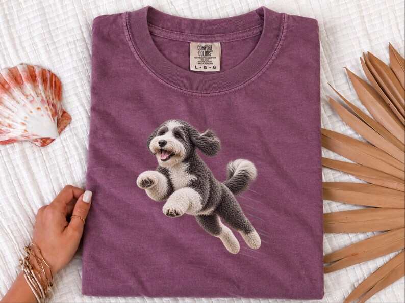 Sheepadoodle Shirt, Sheepadoodle Mom Gift, Doodle Dad Shirt, Sheepadoodle Owner Gift, Doodle Dog Lover Shirt, Puppy Graphic Tee image 5