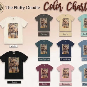 Koszulka Comfort Colors Dog Coffee, koszulka Time For Coffee | Bluza Goldendoodle Labradoodle Aussiedoodle | Znawca mrożonej kawy Cavapoo zdjęcie 11