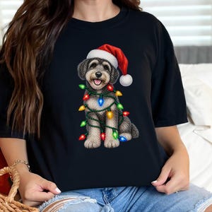 Schnoodle Christmas Shirt, Dog Lover Gift, Schnoodle Mom Sweatshirt, Christmas Dog Shirt, Holiday Puppy Tee image 10