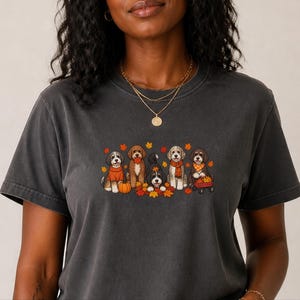Aussiedoodle-Herbstshirt, Herbst-Hundeshirt, Geschenk für Doodle-Mamas, Kürbis-Shirt, Thanksgiving-Hundeshirt, Geschenk für Hundeliebhaber Bild 7