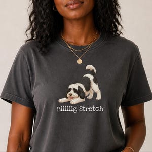 Comfort Colors Sheepadoodle T-shirt, Biiiiig Stretch Dog Tee | Doodle Mama Gift | Doodle Dad Shirt | Funny Dog Lover Present, New Fur Baby image 10