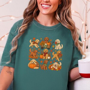 Golden Retriever Fall Shirt, Golden Retriever Gift, Autumn Dog Lover Tee, Pumpkin Patch Sweatshirt image 6