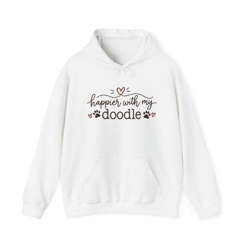Koszulka dla mamy Doodle, szczęśliwsza z prezentem dla mojego Doodle, koszulka dla psa Doodle, koszulka dla mamy Goldendoodle, prezent dla miłośnika labradoodle, koszulka dla mamy Bernedoodle zdjęcie 12
