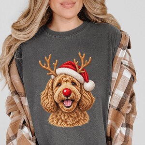Labradoodle Christmas Shirt, Holiday Dog Sweater, Labradoodle Mom Gift, Christmas Pet Shirt, Doodle Dad Gift Bild 1