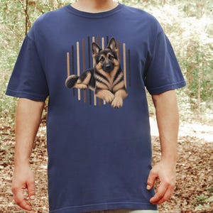 T-shirt met Duitse Herder-hond, cadeau voor Duitse Herder-moeder, T-shirt voor liefhebbers van Duitse Herders, cadeau voor hondengeleider, kleding voor hondenbezitters afbeelding 10