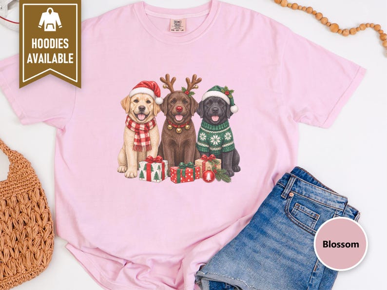 Christmas Dog Sweatshirt, Labrador Christmas Shirt, Holiday Dog Gift, Dog Lover Christmas Sweatshirt, Labrador Retriever Mom Gift image 8