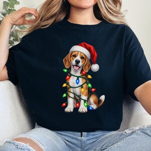 Beagle-julklapp, julklapp för hundmamma, festlig hundtröja, beagle-ägare, julklapp för hund bild 2