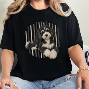 Bernedoodle Shirt, Bernedoodle Mom Gift, Tricolor Bernedoodle Tee, Doodle Dog Lover Gift, Bernedoodle Owner Shirt image 5