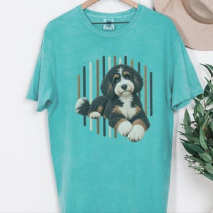 Bernedoodle shirt, cadeau voor Bernedoodle-moeder, driekleurige Bernedoodle, Doodle hondenshirt, cadeau voor Bernedoodle-eigenaar afbeelding 2