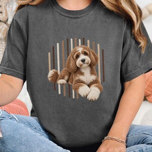 Cavapoo Shirt, Cavapoo Mom Gift, Cavapoo Art Tee, Cavapoo Dog Lover Shirt, Puppy Owner Gift image 6