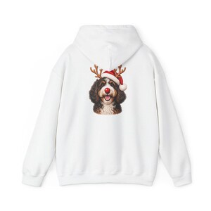Bernedoodle Christmas Shirt, Christmas Bernedoodle Gift, Bernedoodle Mom Sweatshirt, Festive Dog Crewneck, Santa Paws Holiday Tee image 12