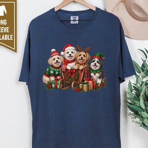 Maltipoo Christmas Shirt, Maltipoo Dog Gift, Festive Santa Puppy Tee, Christmas Dog Lover Shirt, Holiday Dog Sweatshirt image 10