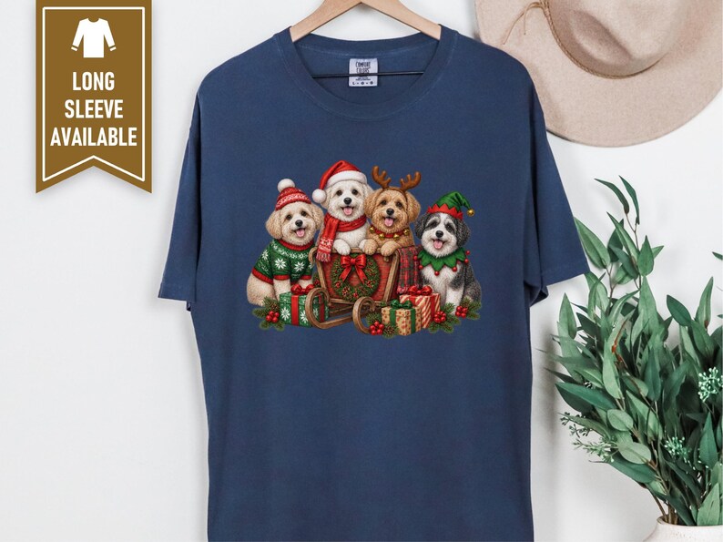 Maltipoo Christmas Shirt, Maltipoo Dog Gift, Festive Santa Puppy Tee, Christmas Dog Lover Shirt, Holiday Dog Sweatshirt image 10