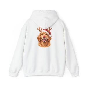 Weihnachtsshirt mit Golden Retriever-Motiv, festliches Hunde-Sweatshirt, Geschenk für Golden-Retriever-Mamas, Pullover mit Welpen-Ausschnitt, Weihnachtsshirt für Hundeliebhaber Bild 12