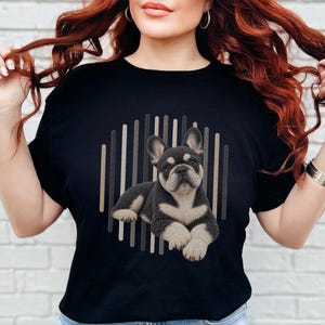 Frenchie Mom Shirt, French Bulldog Lover Gift, Frenchie Dog Tee, French Bulldog Owner Present, Frenchie Mom Tee image 2