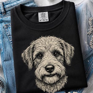 Comfort Colors Schnoodle Lover Sweatshirt | T'sup Dood Goldendoodle Dad Sweatshirt | Scruffy Labradoodle Owner T-Shirt, Doodle Dog Gift imagen 6