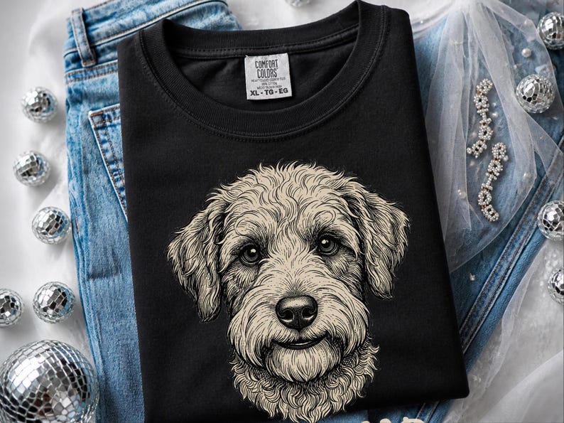 Comfort Colors Schnoodle Lover Sweatshirt | T'sup Dood Goldendoodle Dad Sweatshirt | Scruffy Labradoodle Owner T-Shirt, Doodle Dog Gift imagen 6