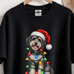 Schnoodle Christmas Shirt, Dog Lover Gift, Schnoodle Mom Sweatshirt, Christmas Dog Shirt, Holiday Puppy Tee image 8