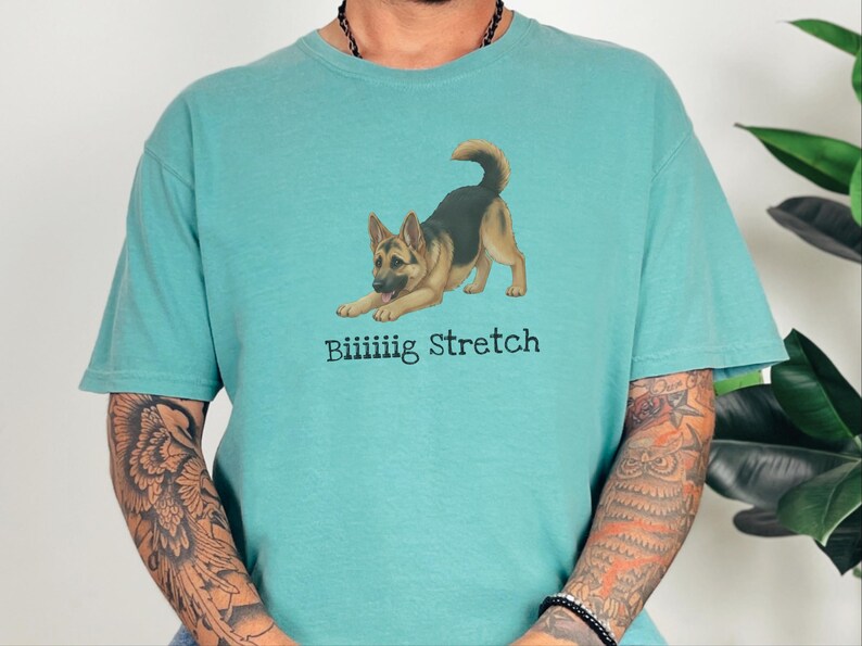 Comfort Colors GSD Sweatshirt Biiiiig Stretch, German Shepherd Dog Lover Gift, Pet Owner Shirt, Alsatian Puppy Tee, German Shepherd Tee image 4