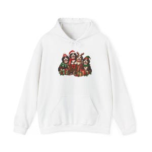 Christmas Bernedoodle Shirt, Festive Puppy Sweatshirt, Holiday Dog Lover Gift, Bernedoodle Christmas Gift, Winter Dog Shirt image 12