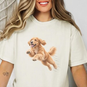 Golden Retriever Shirt, Golden Retriever Dad Gift, Golden Retriever Mom, Dog Zoomies Art, Retriever Lover Gift, Golden Retriever Tee image 8
