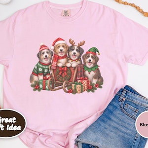 Christmas Aussiedoodle Shirt, Aussiedoodle Mom Gift, Holiday Dog Shirt, Funny Dog Christmas, Aussiedoodle Lover Gift image 10