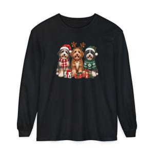 Aussiedoodle Christmas Sweatshirt, Aussiedoodle Gift, Holiday Dog Crewneck, Christmas Dog Sweater, Festive Puppy Lover Shirt image 13