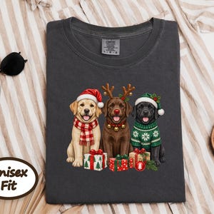 Christmas Dog Sweatshirt, Labrador Christmas Shirt, Holiday Dog Gift, Dog Lover Christmas Sweatshirt, Labrador Retriever Mom Gift image 5