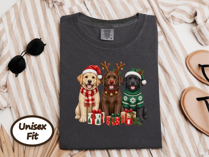 Christmas Dog Sweatshirt, Labrador Christmas Shirt, Holiday Dog Gift, Dog Lover Christmas Sweatshirt, Labrador Retriever Mom Gift image 5