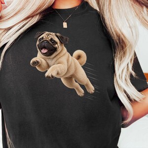 Mops-Shirt, Geschenk für Mops-Liebhaber, Lustiges Mops-T-Shirt, Mops-Mama-Shirt, Geschenk für Mops-Papa, Welpen-Shirt, Niedliches Hunde-T-Shirt mit Grafik Bild 5