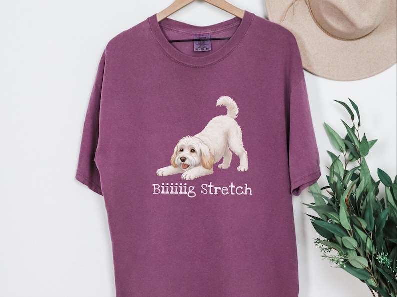 Comfort Colors Maltipoo Mom Shirt Biiiiig Stretch, Funny Dog Lover Gift, Playful Puppy Doodle Parent Tee, Cute White Maltese Poodle Animal image 1