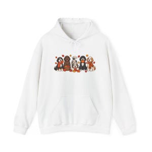 T-shirt d'automne Bernedoodle, Cadeau pour amoureux des chiens en automne, T-shirt maman Bernedoodle, T-shirt chiot mignon, Sweat-shirt pour amoureux des chiens Doodle image 12