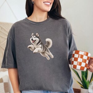 Husky Dog Shirt, Siberian Husky Gift, Husky Mom Shirt, Dog Agility Tee, Husky Lover Gift image 5
