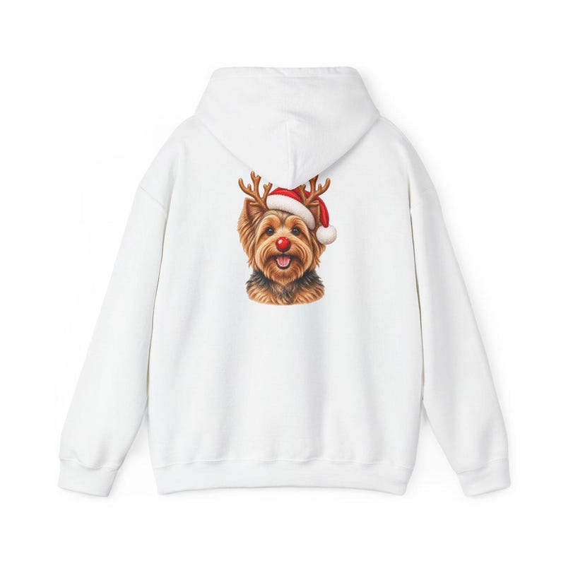 Christmas Yorkie Shirt, Holiday Dog Mom Gift, Festive Yorkie Lover Tee, Santa Paws Sweatshirt, Christmas Pet Owner Shirt image 12