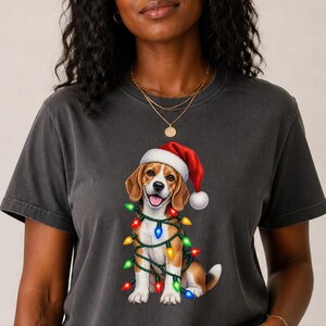 Beagle-julklapp, julklapp för hundmamma, festlig hundtröja, beagle-ägare, julklapp för hund bild 9