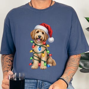 Christmas Goldendoodle Shirt, Goldendoodle Mom Gift, Holiday Dog Sweater, Doodle Christmas Tee, Goldendoodle Lover Gift image 9