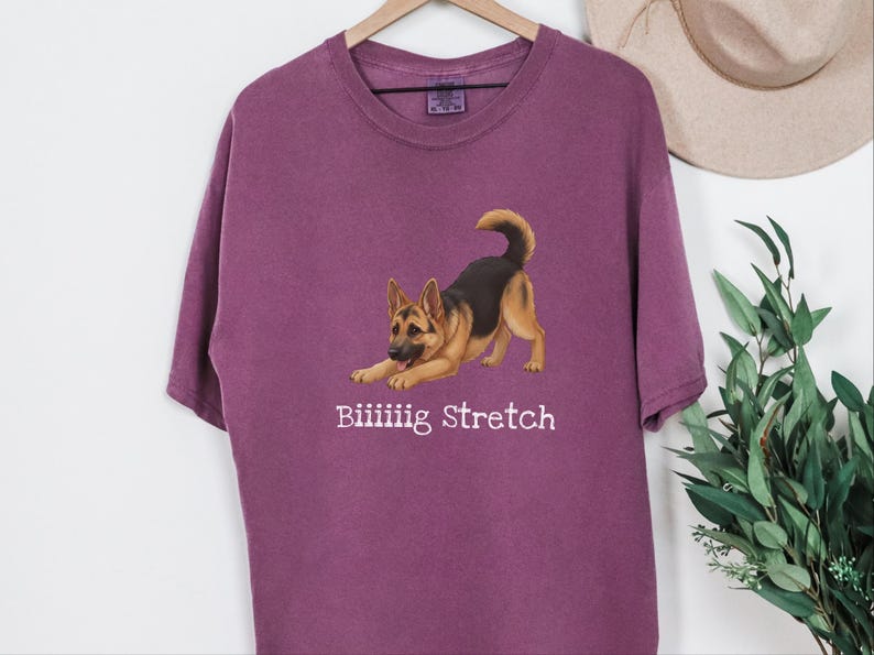 Comfort Colors GSD Sweatshirt Biiiiig Stretch, German Shepherd Dog Lover Gift, Pet Owner Shirt, Alsatian Puppy Tee, German Shepherd Tee image 3