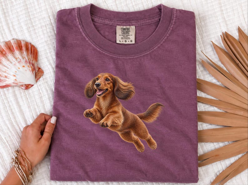 Camiseta de perro salchicha, regalo para papá de perro salchicha, camiseta de perro salchicha de pelo largo, camiseta para mamá de perro salchicha, regalo para amantes de los perros salchicha, camiseta divertida de perro salchicha imagen 6